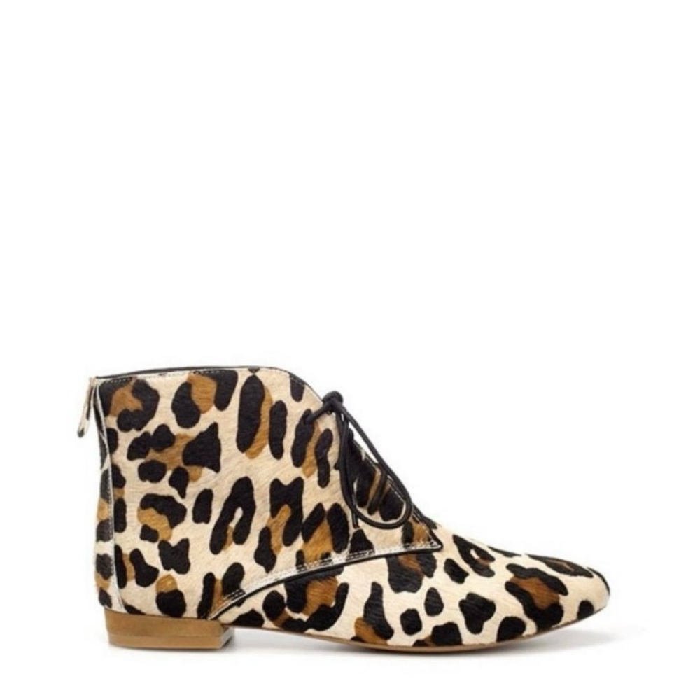 Leopard Print Ankle Boots